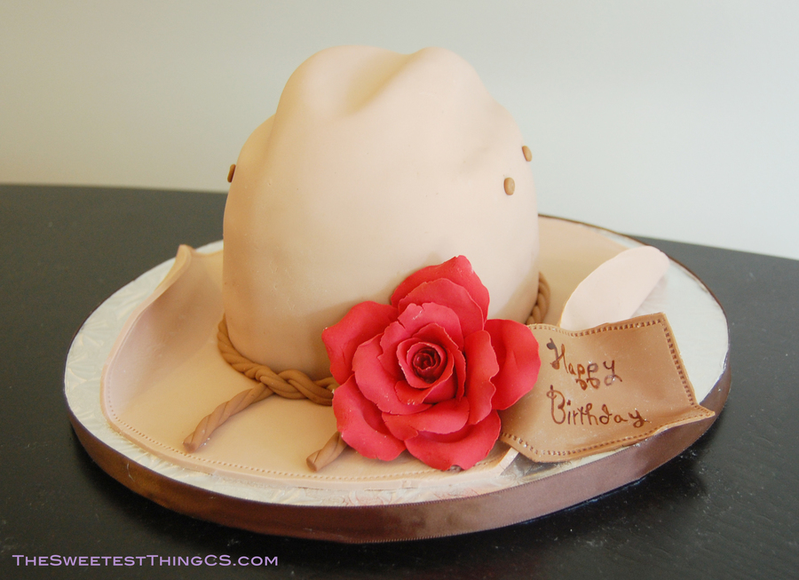 Cowgirl Hat Birthday Cake