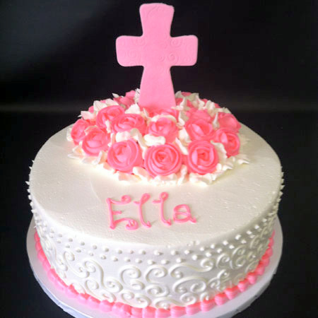 9 Photos of Cross Fancy Communion Cakes For Girls