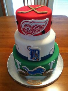 10 Photos of Detroit Sports Birthday Cakes