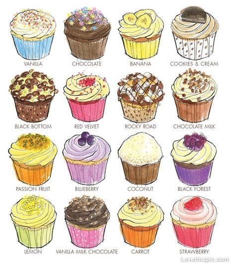 Different Cupcake Flavor Ideas