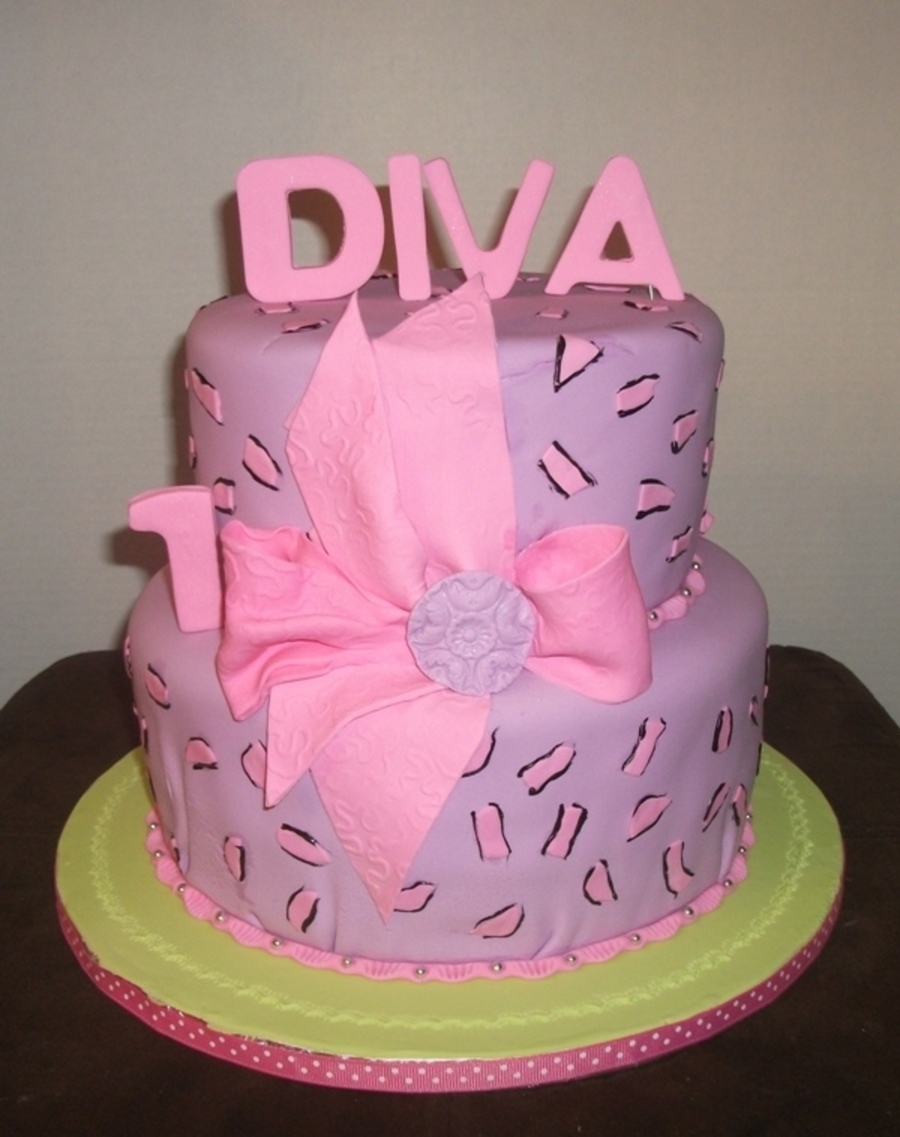 Diva Birthday Cake