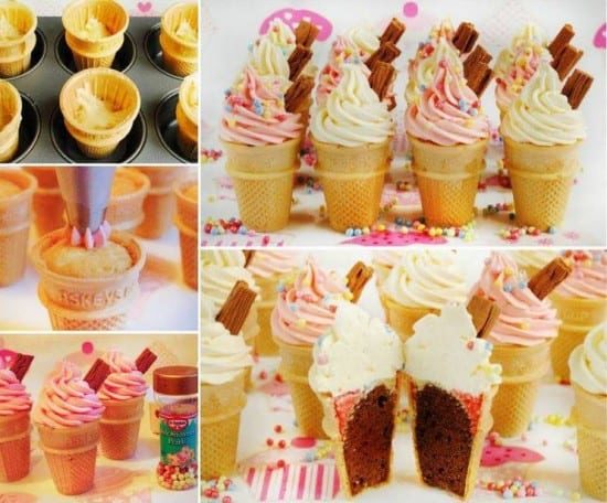 DIY Ice Cream Cone Cupcakes