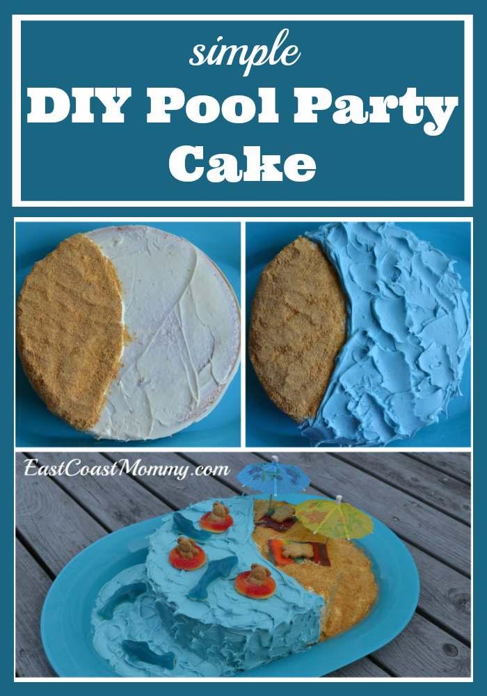 DIY Pool Party Cake