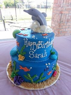 Dolphin Birthday Cake