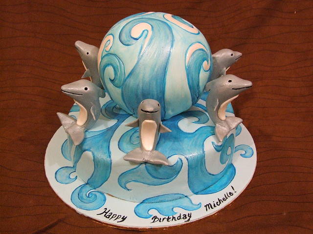 Dolphin Birthday Cake