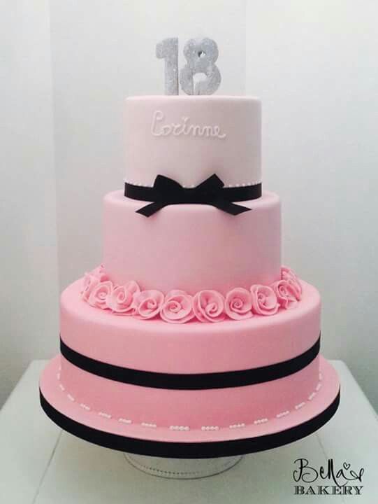 Elegant 18th Birthday Cakes for Girls