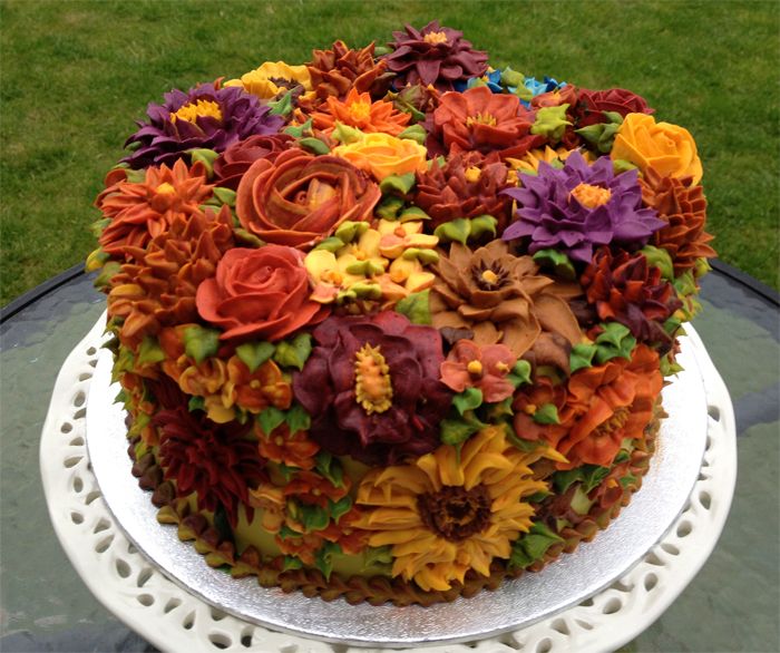 6 Photos of Fall Birthday Cakes And Roses