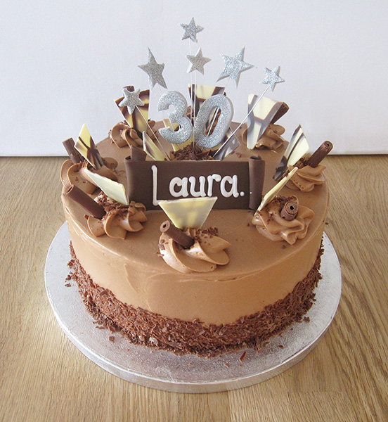 Fancy Chocolate Birthday Cake