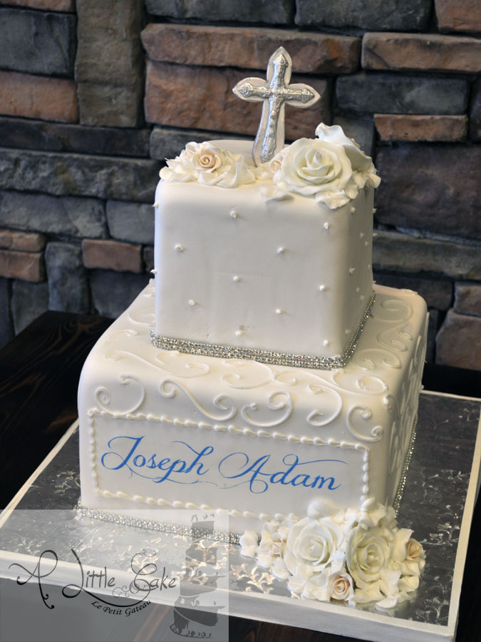 First Communion Two Tier Cake