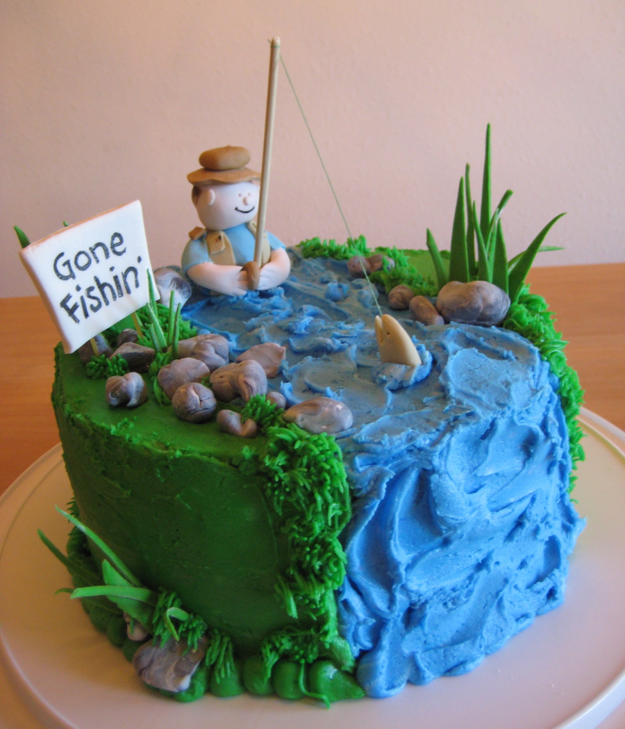 Fishing Birthday Cake Idea