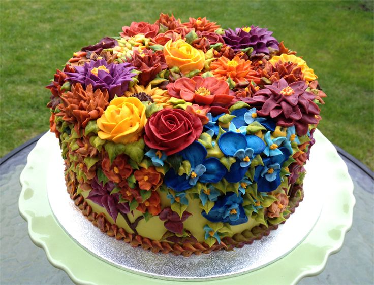 Flower Birthday Cake Buttercream