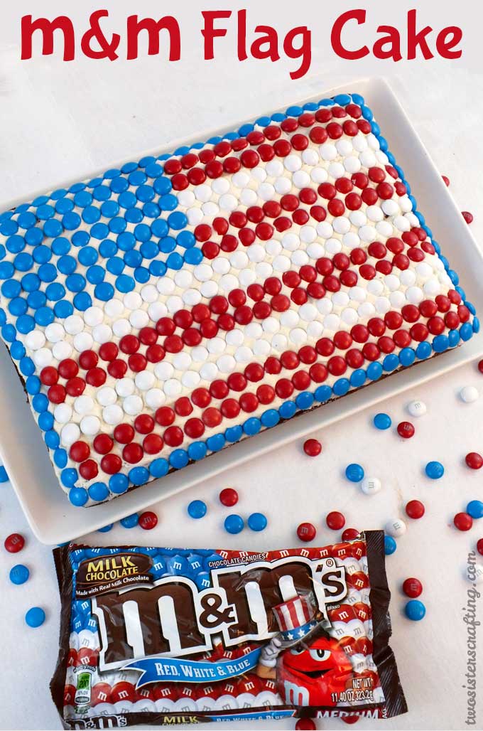 Fourth of July Flag Cake