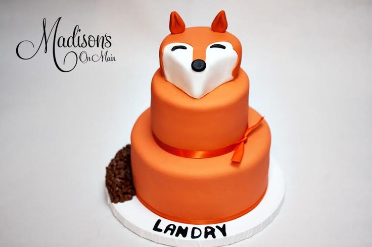 Fox Birthday Cake