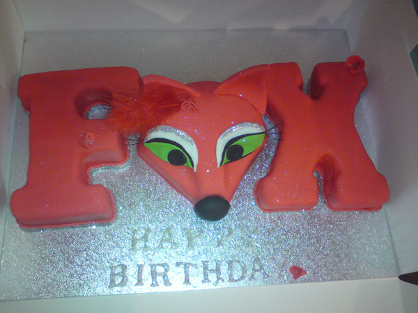 Fox Birthday Cake