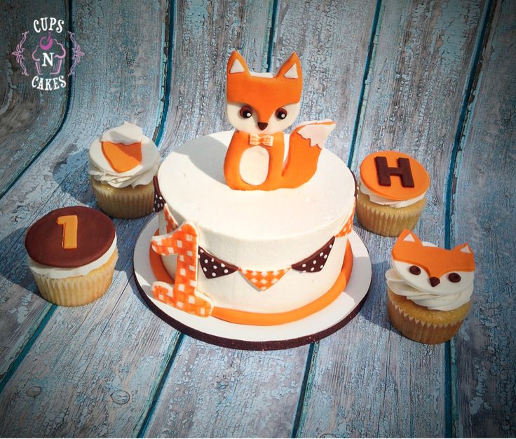 Fox Cake First Birthday