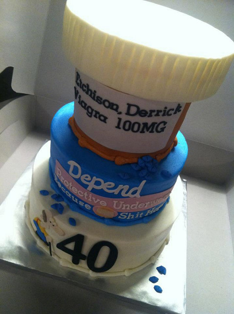 Funny 40th Birthday Cakes