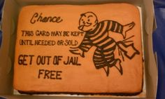 Get Out of Jail Free Card Cake