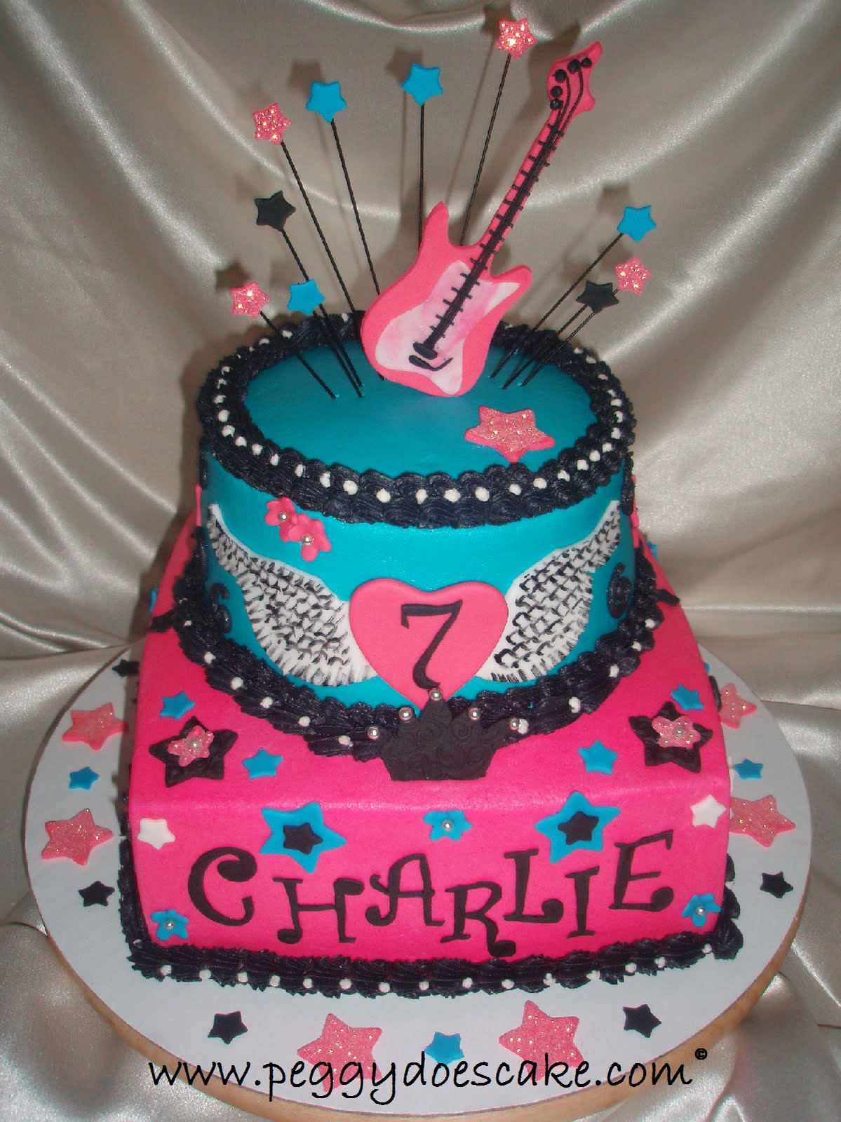 Girls Rock Star Birthday Cake