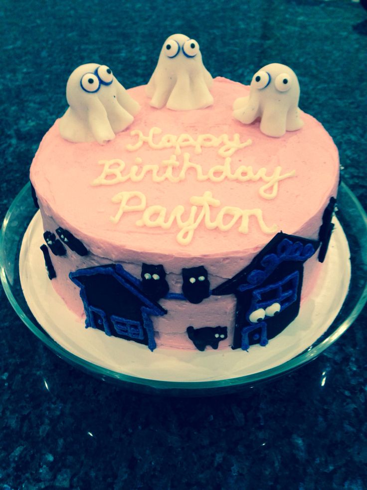 Girly Halloween Birthday Cake