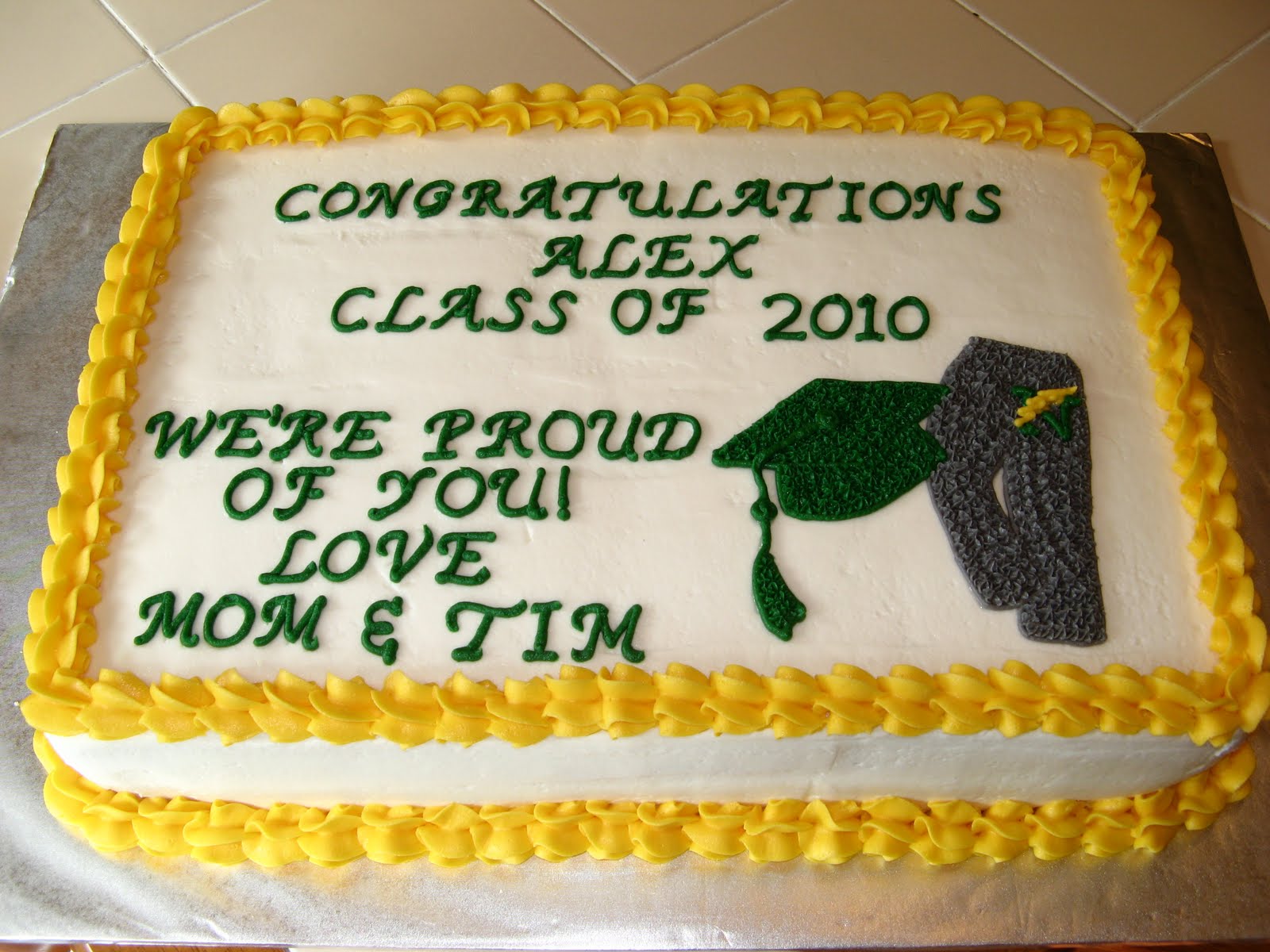 Graduation Sheet Cake