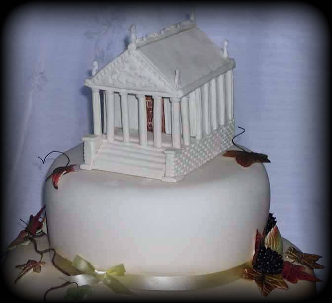 Greek-themed Wedding Cake