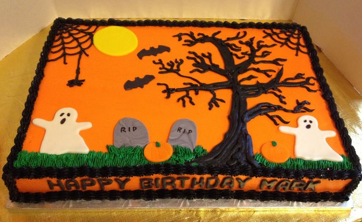 13 Photos of Halloween Birthday Sheet Cakes Daddy