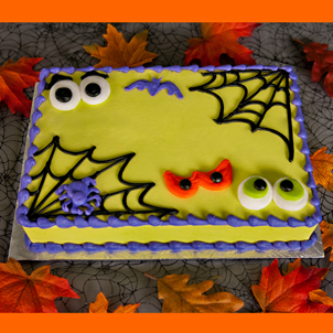 Halloween Birthday Sheet Cake