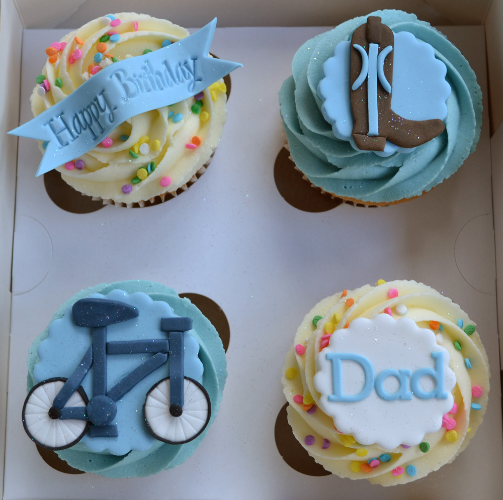 9 Photos of Happy Birthday Dad Cupcakes