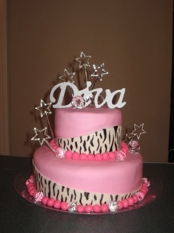 Happy Birthday Diva Cake