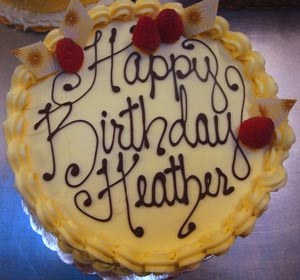 Happy Birthday Heather Cake