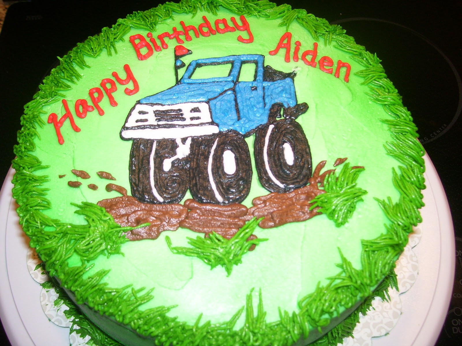 Happy Birthday Monster Truck Cake