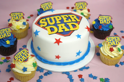 Happy Birthday Super Dad Cake