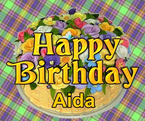 5 Photos of Happy Birthday Aida Cakes