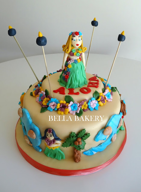 Hawaiian Luau Birthday Cake