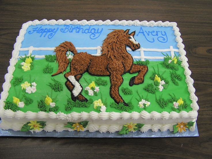 5 Photos of Horse Scene Sheet Cakes