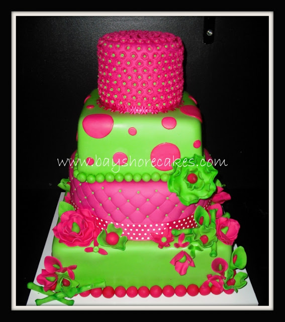 13 Photos of Birthday Cakes For Girls In Pink And Green