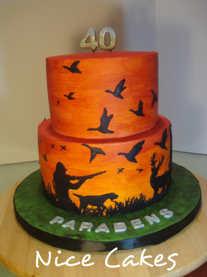 Hunting Birthday Cake