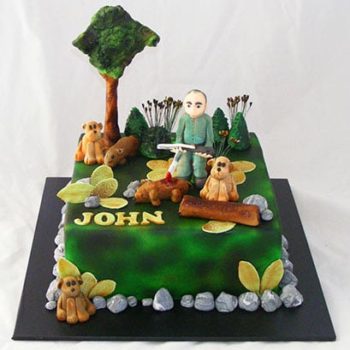 Hunting Birthday Cake