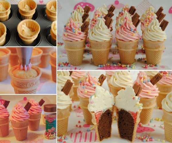 Ice Cream Cone Cupcakes