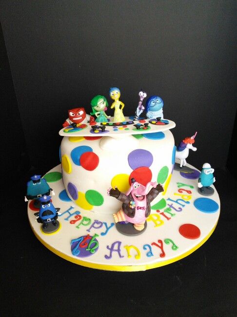 Inside Out Birthday Cake