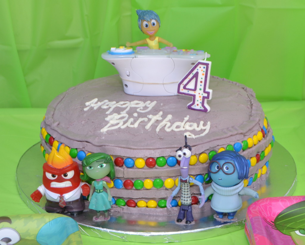 Inside Out Disney Birthday Cake