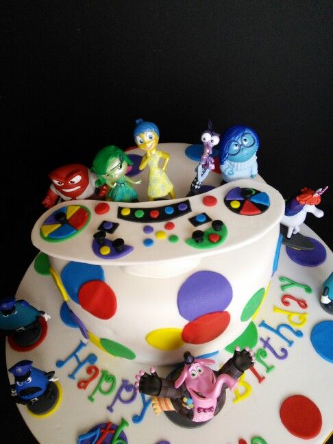 Inside Out Disney Birthday Cake