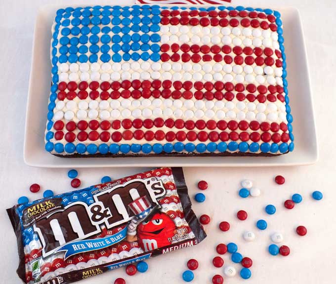 July 4th Flag Cake