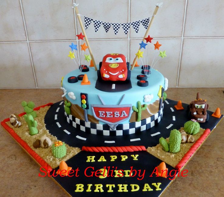 Lightning McQueen Cake