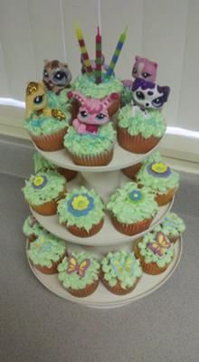 Littlest Pet Shop Birthday Cupcakes