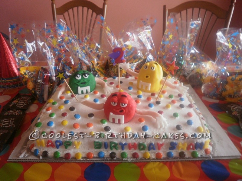 M and M Birthday Cake Ideas