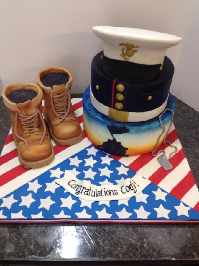 Marine Graduation Cake Ideas