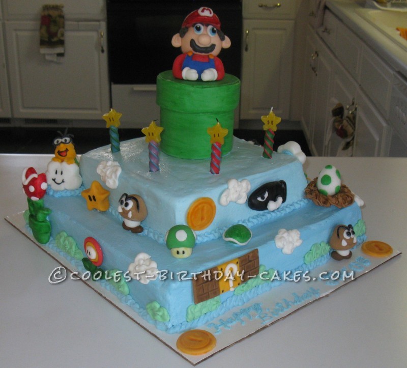 Mario Birthday Cake for Boys