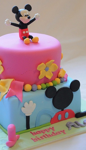 Mickey Mouse Birthday Cake Girls