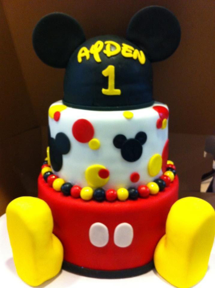 Mickey Mouse Birthday Cake